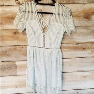 Forever 21 short lace dress, cut out back.
